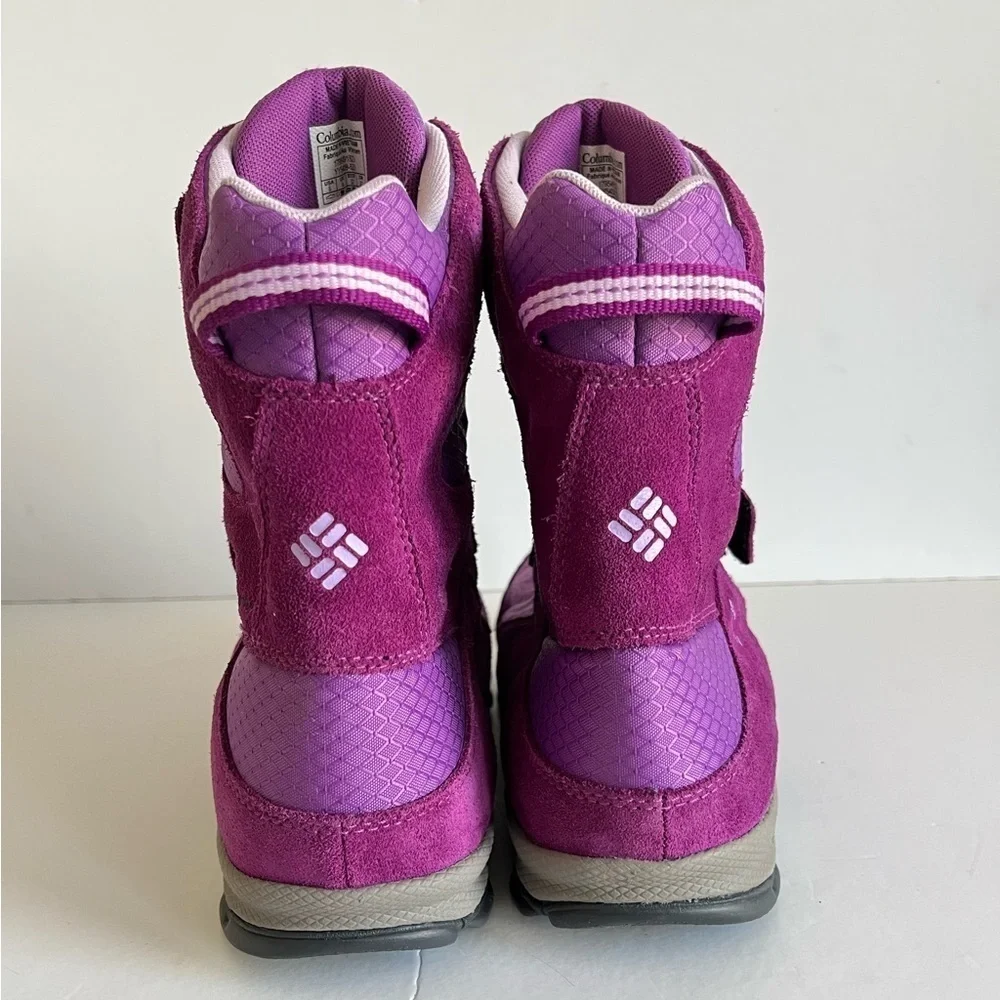 Columbia Parkers Peak Purple Snow Boots Youth 5Y / Women's 6W